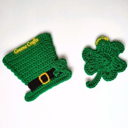 St. Patrick's Day Crochet Coaster Bundle