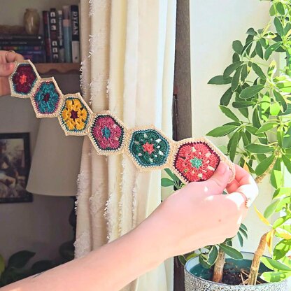 African Flower Curtain Ties