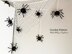 Spiders on Cobweb Crochet pattern Halloween wall decoration Crochet cross spiders Spooky decor Crochet web