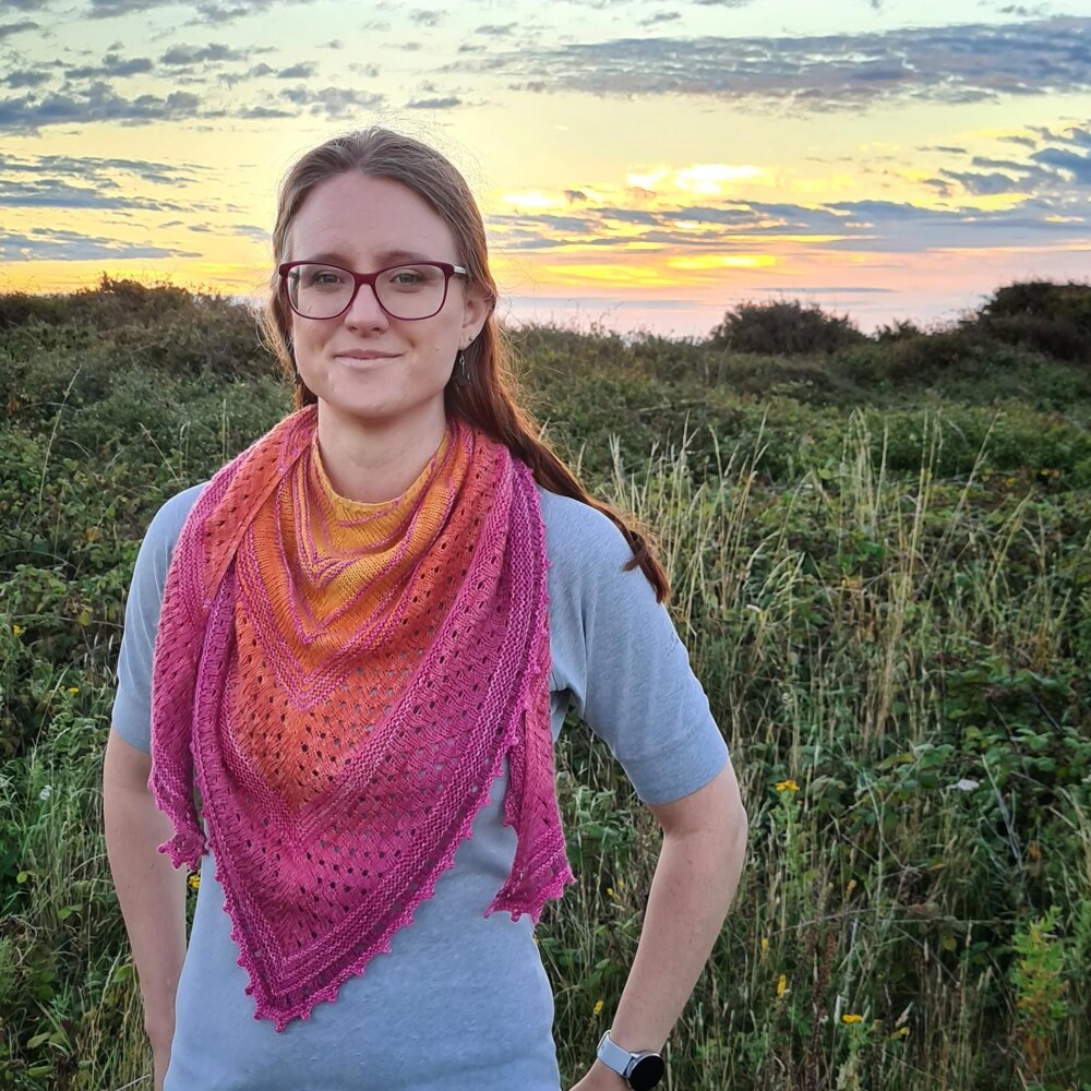 New Day Shawl Knitting pattern by Sally-Jane Cameron LoveCrafts