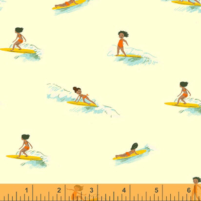 Windham Fabrics Malibu – Tiny Surfers Cream