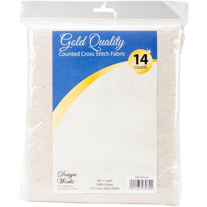 Design Works Gold Quality Aida 14 Count W3082 - Oatmeal - 60"X36"