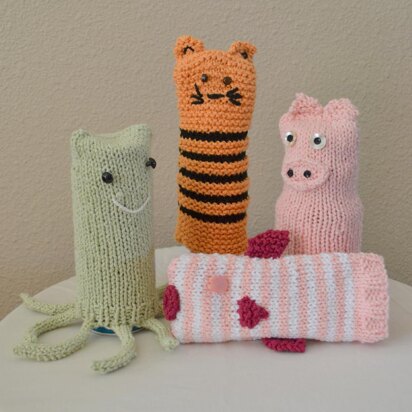 Washcloth Puppets #2 - knitting pattern
