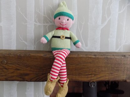 Christmas Elf knitted toy