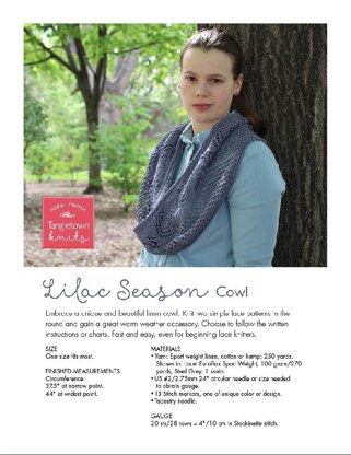 Lilac Season Cowl