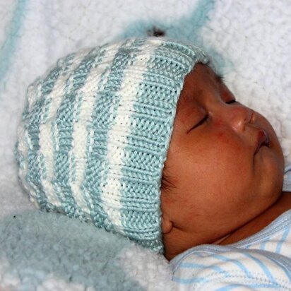 Simple Basket Weave Baby Hat