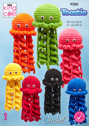 Jellyfish crocheted in King Cole Toastie - P9200