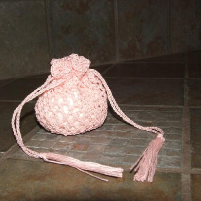 Mini Drawstring Bag-Peach