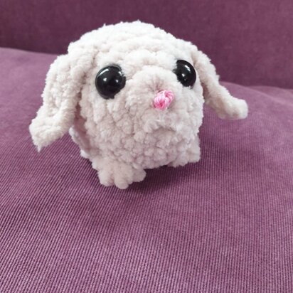 Crochet fluffy ghost