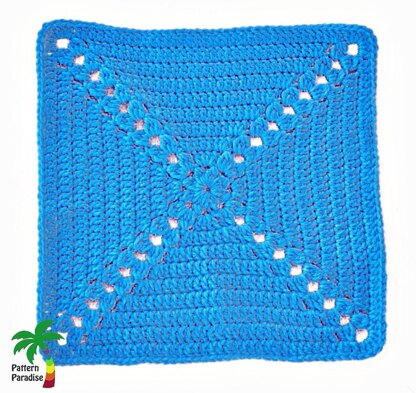 Garden Trellis Afghan Square