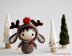 Christmas Deer Doll. Crochet Tanoshi.