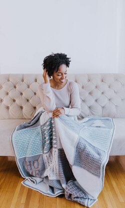 Tunisian Holiday Sampler Blanket