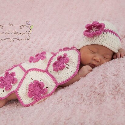 Coverlet and Hat Photo Prop