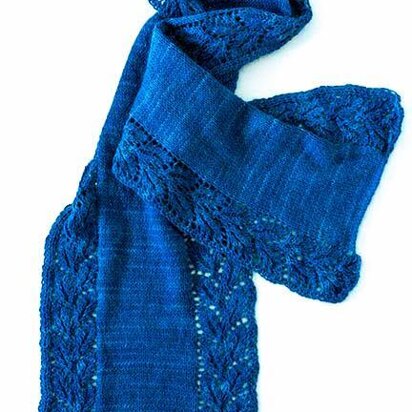 Shilasdair drop-leaf scarf - knitting pattern