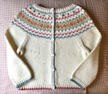 Fairground Fairisle cardigan