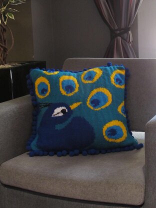 True Colours Peacock Cushion