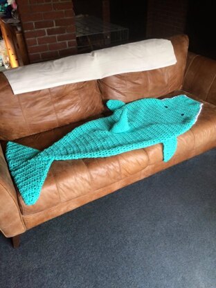 Dolphin cocoon blanket