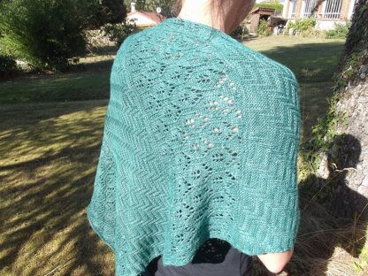 Emerald forest shawl