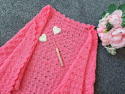 Crochet Adrienne Vintage Shawl Pattern