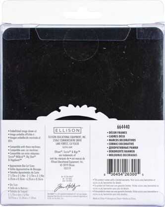 Sizzix Bigz Die By Tim Holtz - Decor Frames