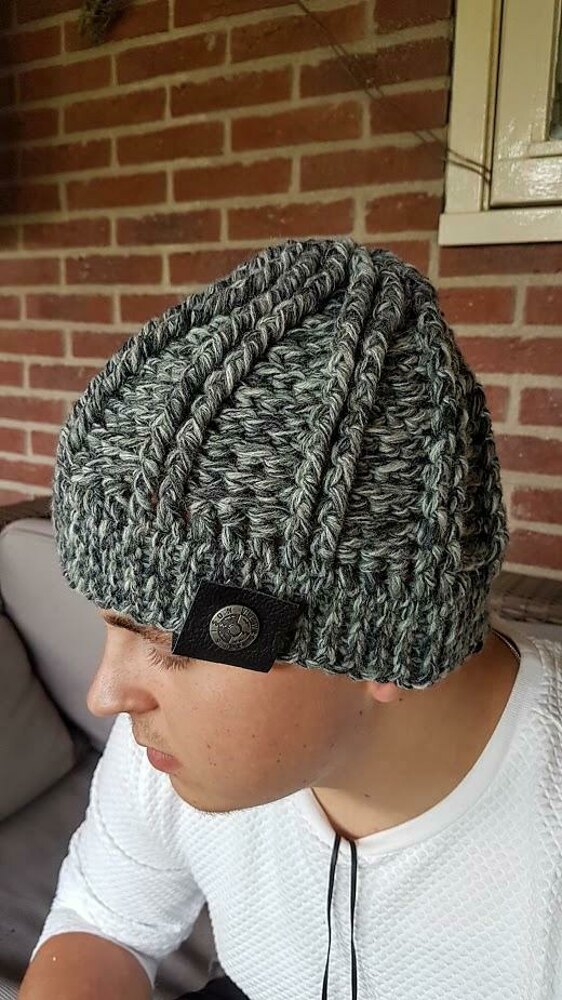 mens crochet beanie