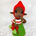 Christmas elf, crochet doll, amigurumi doll, Bella