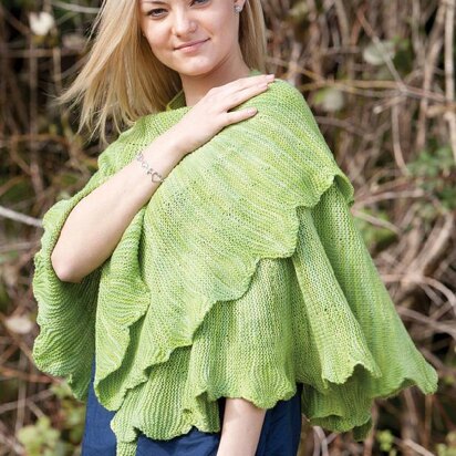 Gingko Biloba Shawl in 3 sizes - knitting pattern