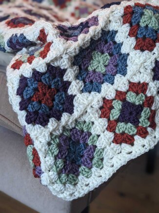 Funky granny patch blanket #3