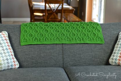 Hourglass Cabled Afghan