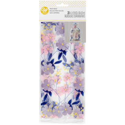 Wilton Floral Party Treat Bags, 20-Count