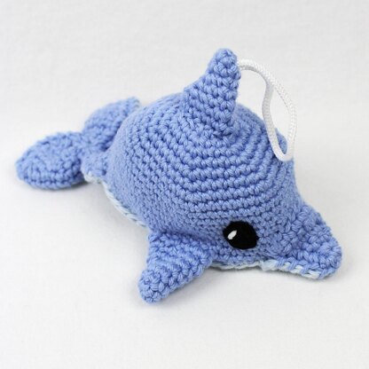 Daphne the Dolphin Scrubby Amigurumi