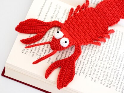 Lobster Bookmark Crochet Pattern