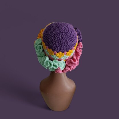Granny Diamond Ruffle Hat