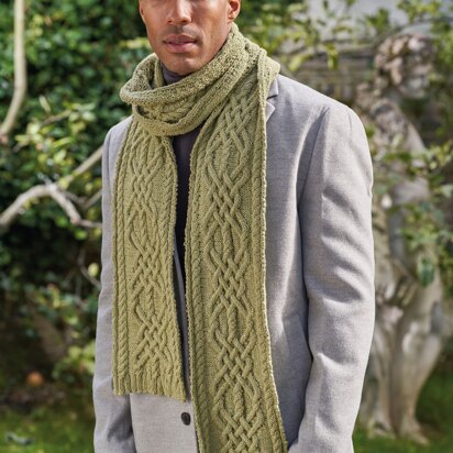 manly scarf knitting pattern