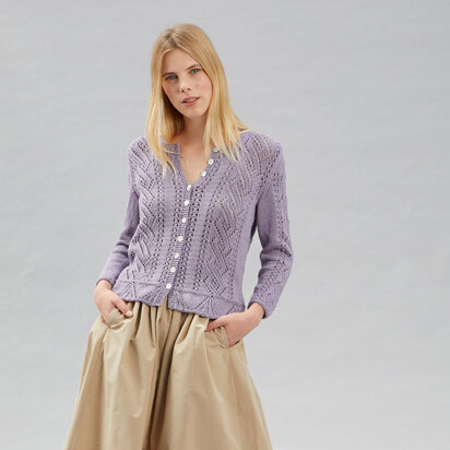 Zarah - Cardigan Knitting Pattern For Women in Debbie Bliss Piper