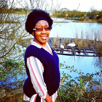 Selena Chunky Vest - knitting pattern