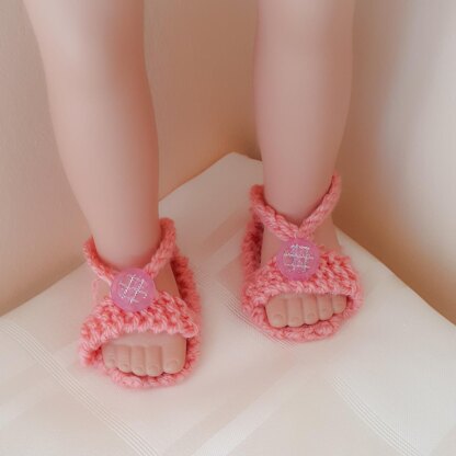 Blush Sandals for Doll