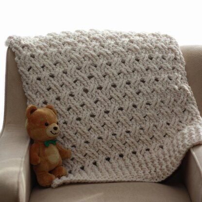 Bulky Baby Blanket Crochet pattern by knot LoveCrafts