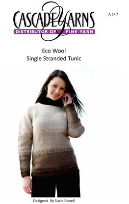 Wool Single Standed Tunic in Cascade Ecologial Wool - A137