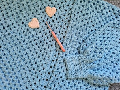 Crochet Lily Hexagon Cardigan Pattern