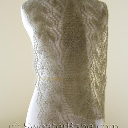#154 Gossamer One-Ball Lace Scarf