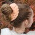 Eyelet Stitch Scrunchie Hair Tie Knitting Pattern