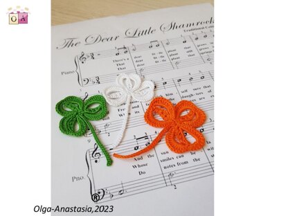 Crocheted shamrock 4