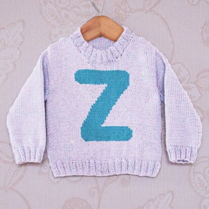 Intarsia - Letter Z Chart - Childrens Sweater