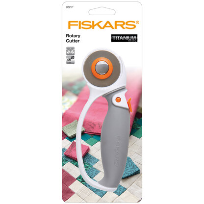 Fiskars Rotary Cutter: Titanium: Loop Softgrip: 60mm