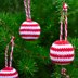 Striped Christmas Bauble Knitting Pattern - Christmas Knitting Pattern