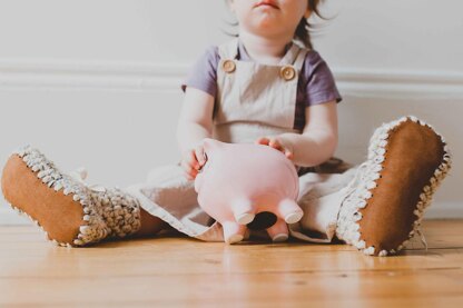 Children's Booties Sheepskin Suede