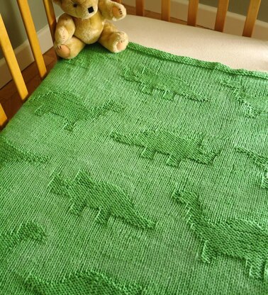 Easy Dinosaur Baby Blanket