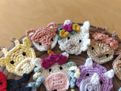 Animal Crochet Appliques