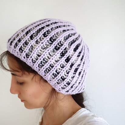 Two Color Fisherman's Rib Beanie